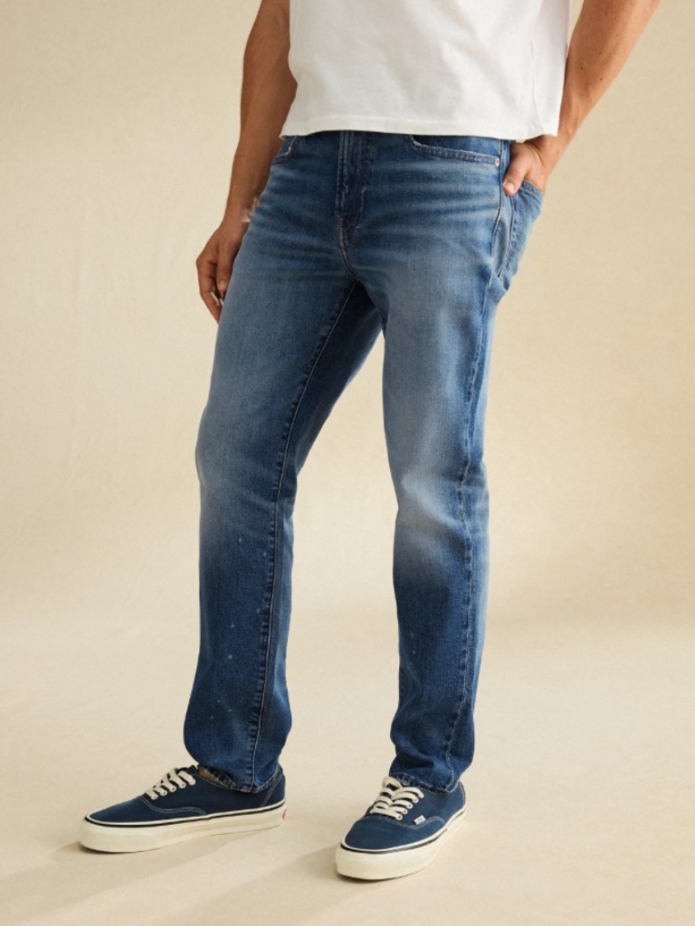 American Eagle Outfitters Men's Slim Straight 28x32 Medium Blue  Jeans